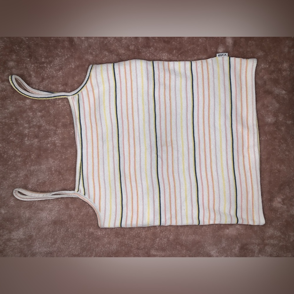 RVCA Multicolored Striped Tank Top 🌟